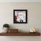 Santas Little Friends 1 Black Framed Print Wall Art