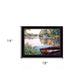 Rowboat Pond Landscape 1 Black Framed Print Wall Art