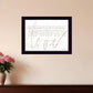 Love Never Fails 1 Black Framed Print Wall Art