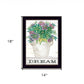 Dream Succulents 1 Black Framed Print Wall Art