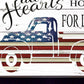 All Hearts Come Home for Love Truck Black Framed Print Wall Art