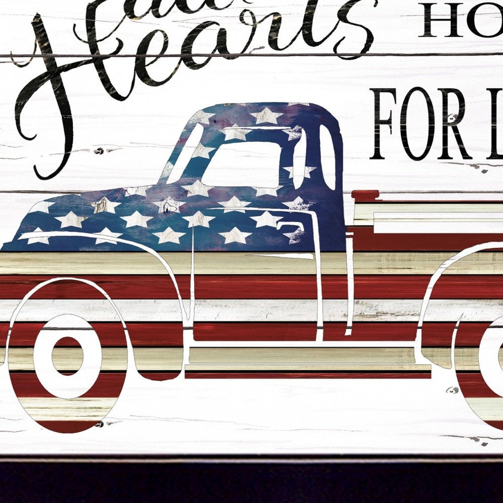 All Hearts Come Home for Love Truck Black Framed Print Wall Art