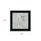 Coral Seahorse I 1 Black Framed Print Wall Art