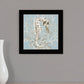 Coral Seahorse I 1 Black Framed Print Wall Art