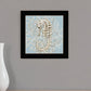 Seahorse and Coral Black Framed Print Wall Art