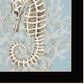Seahorse and Coral Black Framed Print Wall Art