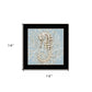 Seahorse and Coral Black Framed Print Wall Art