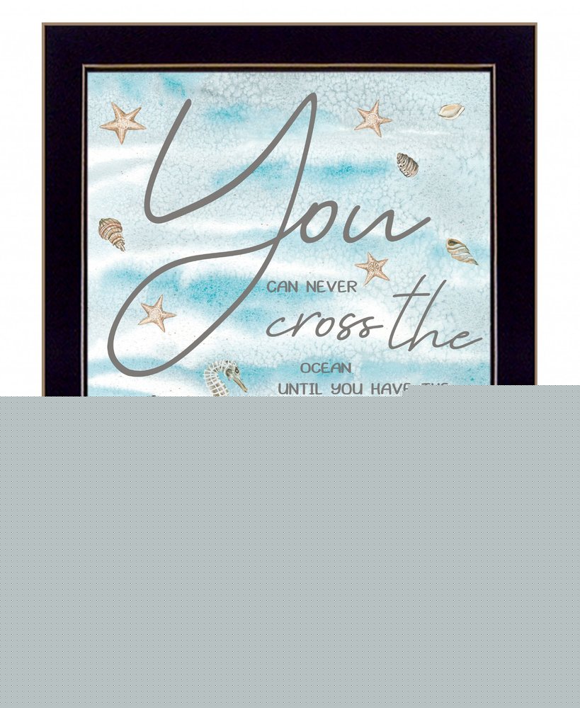 You Can Never 1 Black Framed Print Wall Art