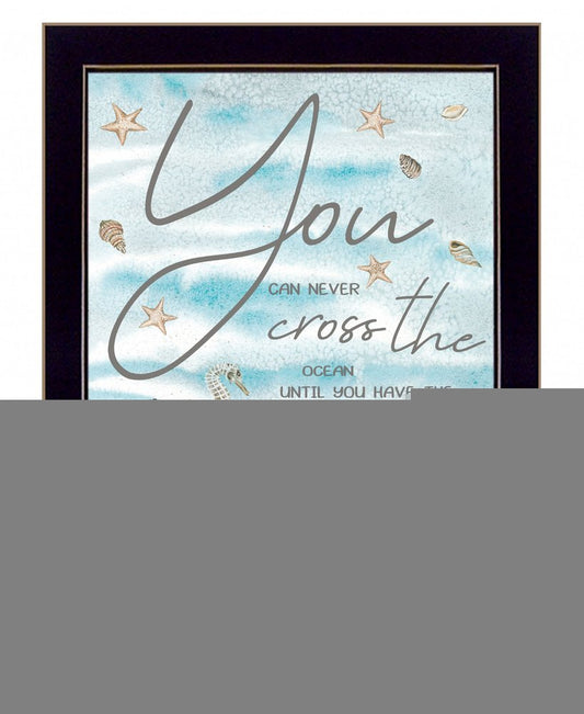You Can Never 1 Black Framed Print Wall Art