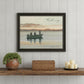 Fishing 1 Black Framed Print Wall Art