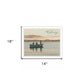 Fishing 2 White Framed Print Wall Art