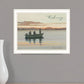 Fishing 2 White Framed Print Wall Art