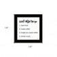 Iced Coffee Recipe Black Framed Print Wall Art