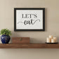 Lets Eat 1 Black Framed Print Kitchen Wall Art