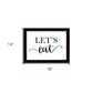 Lets Eat 1 Black Framed Print Kitchen Wall Art