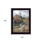 The Old Tractor 1 Black Framed Print Wall Art