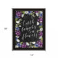Earth Laughs in Flowers 1 Black Framed Print Wall Art
