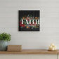 Have Faith 1 White Framed Print Wall Art