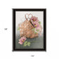 Farmhouse Daisy Basket 1 Black Framed Print Wall Art