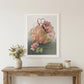 Farmhouse Daisy Basket 2 White Framed Print Wall Art