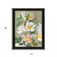 Walk Humbly Floral 1 Black Framed Print Wall Art