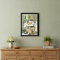 Walk Humbly Floral 1 Black Framed Print Wall Art