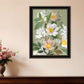 Walk Humbly Floral 1 Black Framed Print Wall Art
