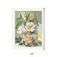 Walk Humbly Floral 2 White Framed Print Wall Art