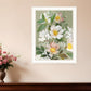 Walk Humbly Floral 2 White Framed Print Wall Art