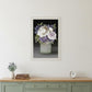 Lilac Mason Jar Floral 2 White Framed Print Wall Art