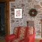 Tidings of Comfort and Joy 1 White Framed Print Wall Art