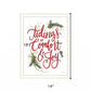 Tidings of Comfort and Joy 1 White Framed Print Wall Art