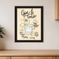 Gin and Tonic 1 Black Framed Print Wall Art