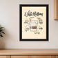 White Russian 2 White Framed Print Wall Art