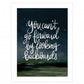 Go Forwards not Backwards 1 White Framed Print Wall Art