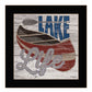 Lake Life Canoe 1 Black Framed Print Wall Art