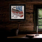 Lake Life Canoe 1 Black Framed Print Wall Art