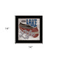 Lake Life Canoe 1 Black Framed Print Wall Art