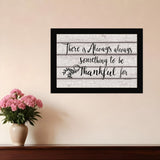 Always Thankful 1 Black Framed Print Wall Art