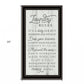 Laundry Rules 1 Black Framed Print Bathroom Wall Art