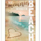 Beach Memories 3 White Framed Print Wall Art