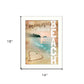 Beach Memories 3 White Framed Print Wall Art