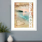 Beach Memories 3 White Framed Print Wall Art