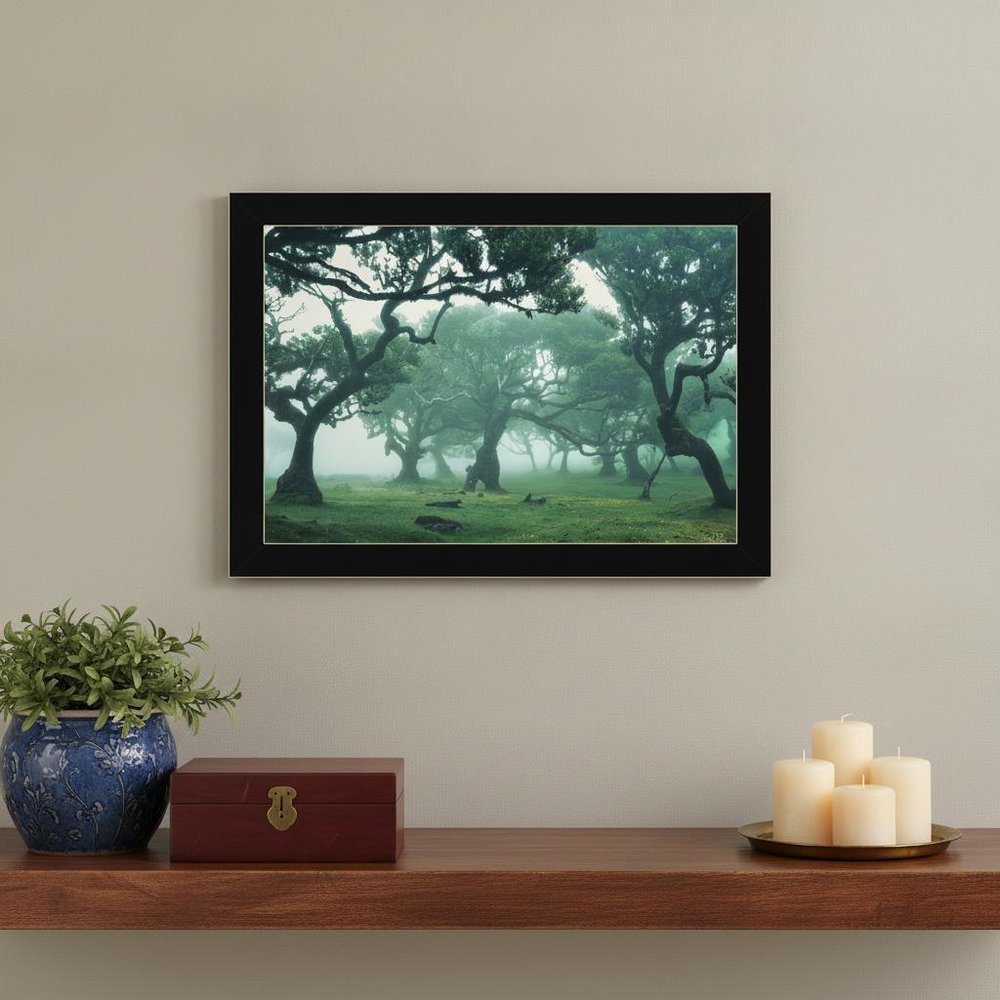 Enchanted Forest II 1 Black Framed Print Wall Art