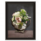 Vintage Floral Tea Pot 2 Black Framed Print Kitchen Wall Art
