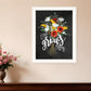 Tropical Sprig 1 White Framed Print Wall Art