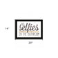 No Selfies in the Bathroom 4 Black Framed Print Bathroom Wall Art