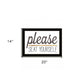 Please Seat Yourself 1 Black Framed Print Wall Art