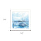 Serenity Sloop 1 White Framed Print Wall Art