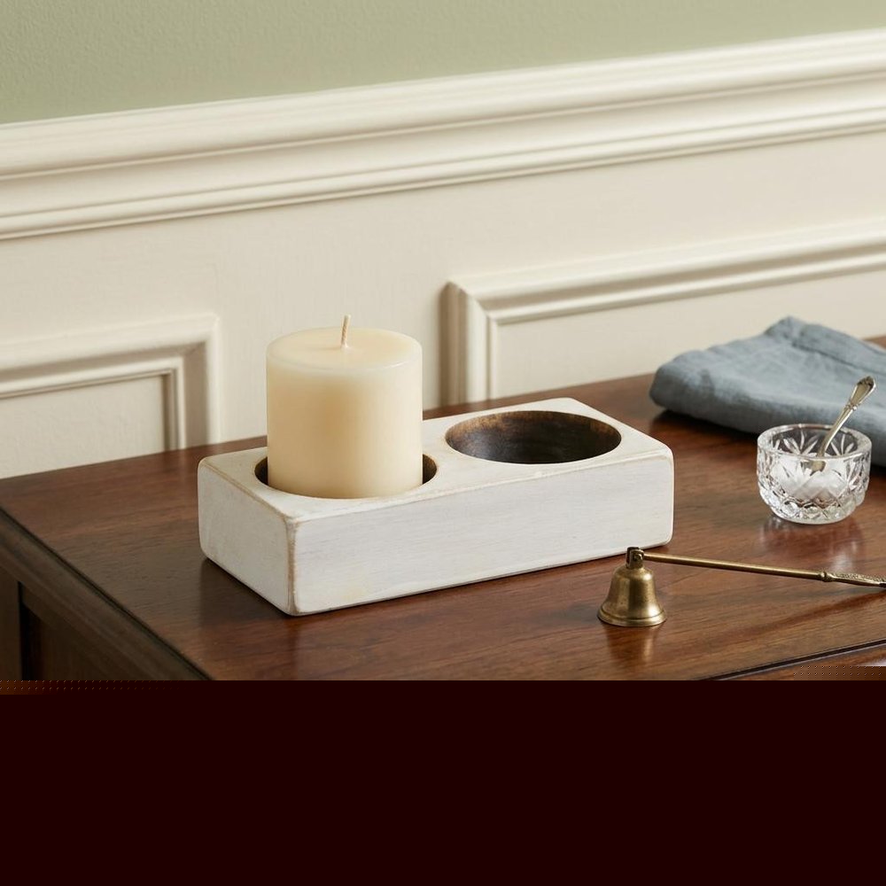 4" Wide Pillar Tabletop Votive Candle Holder